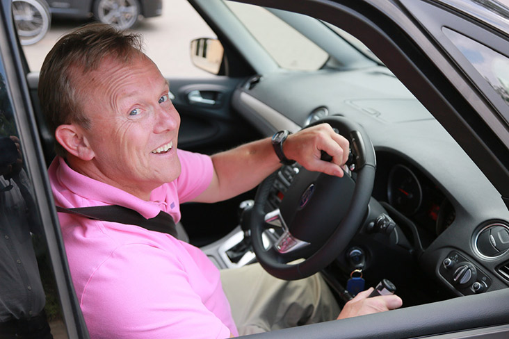Motability Scheme customer driving car