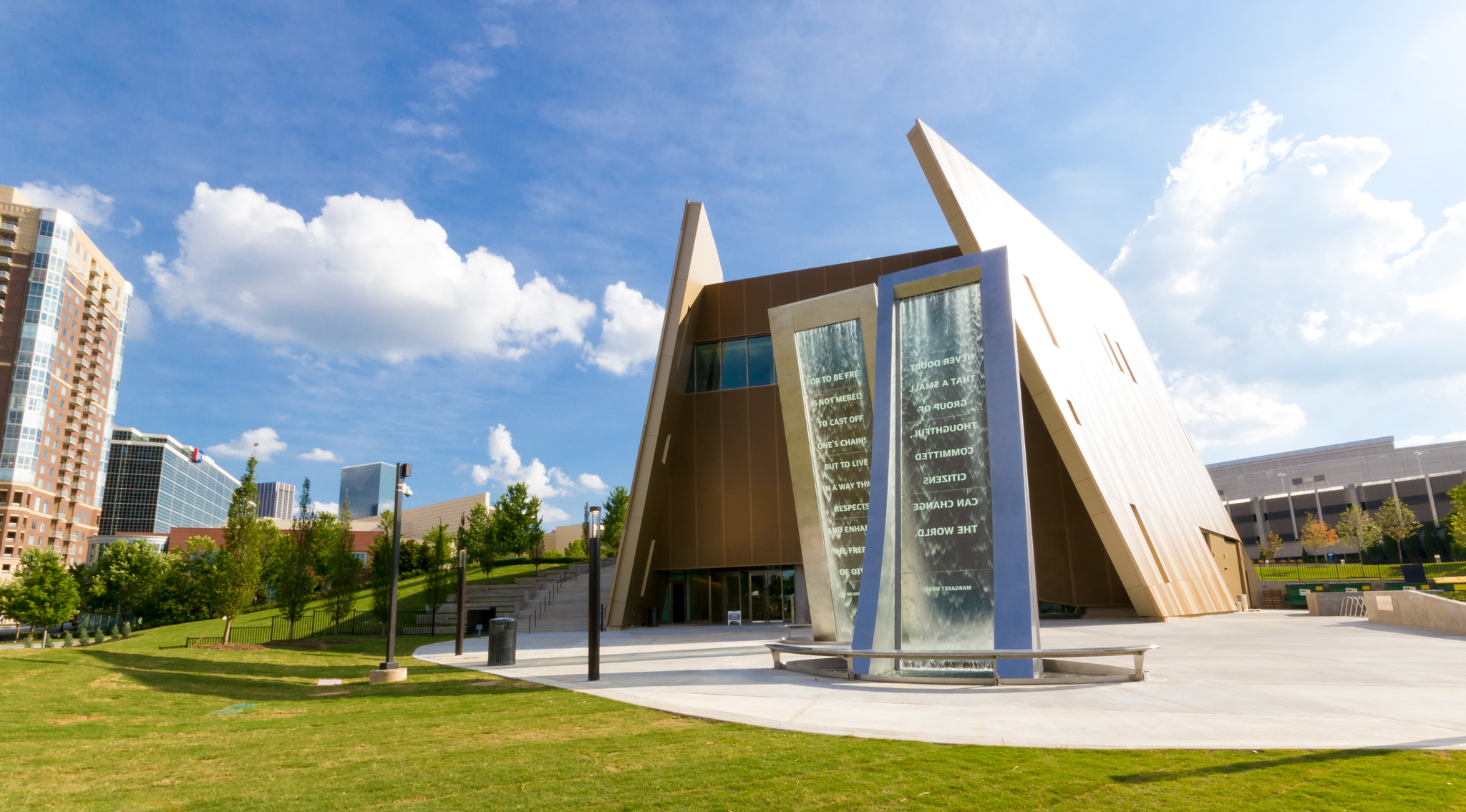 The National Center for Civil and Human Rights is just off Centennial Olympic Park in Downtown Atlanta