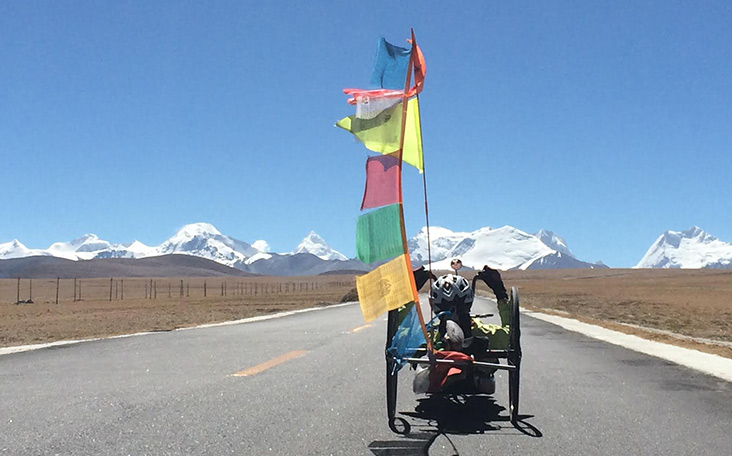 Handcycling across the Himalayas