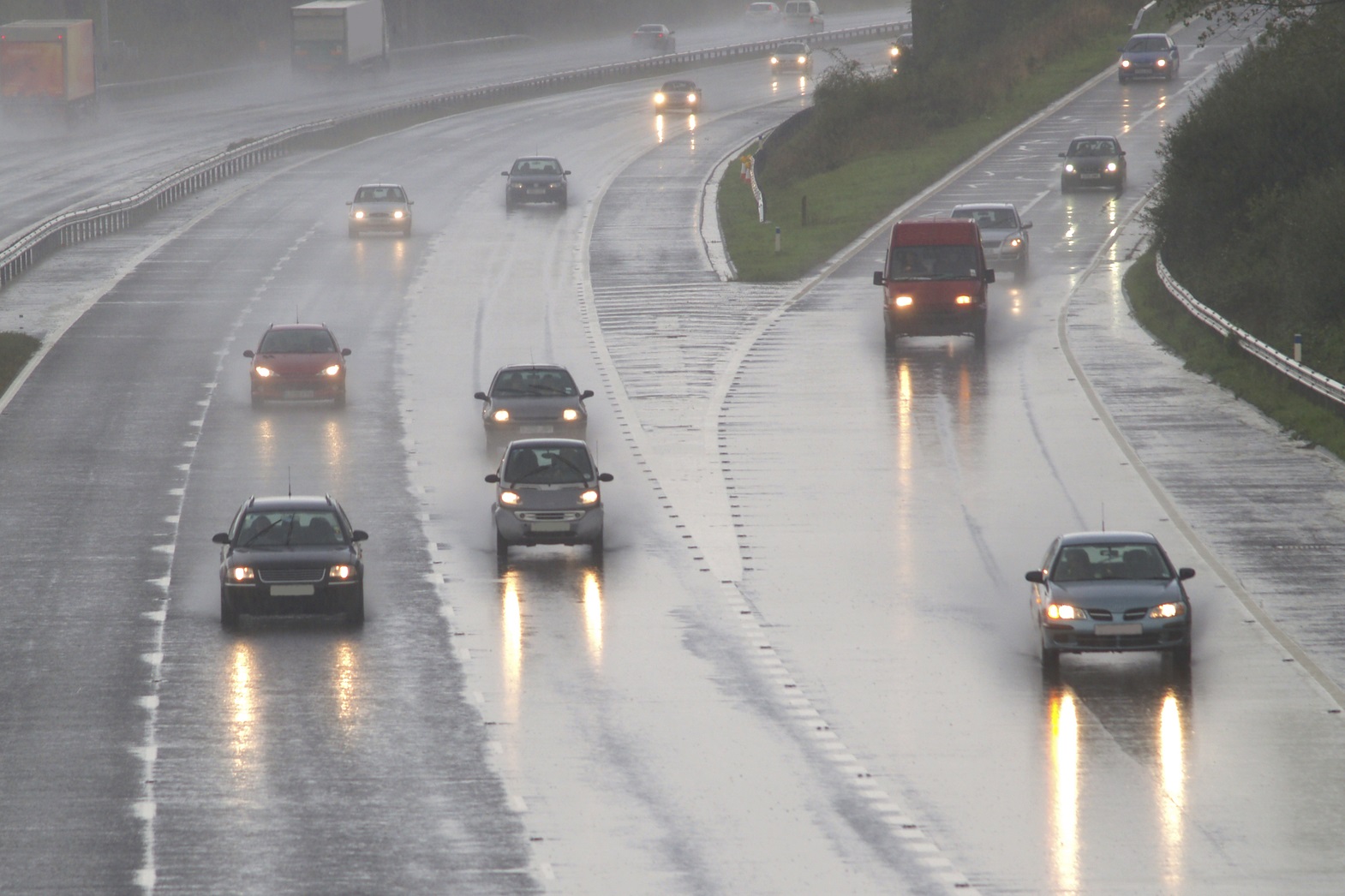 Driving in rain